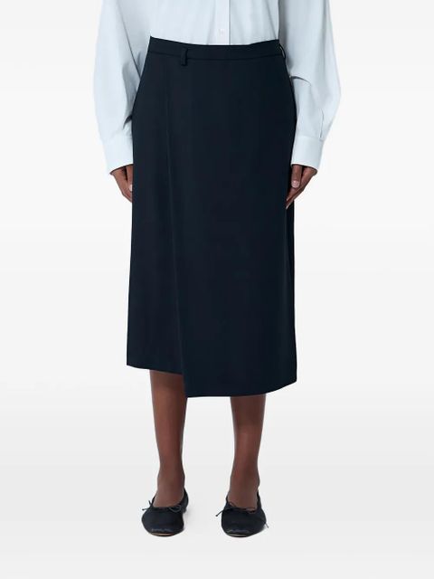 The Row asymmetrical midi skirt - Black - zdjęcie produktu nr 1