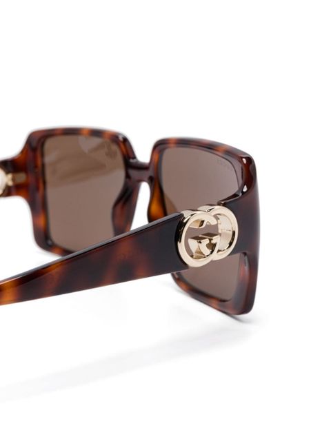 Gucci Eyewear tortoiseshell square-frame sunglasses - Brown