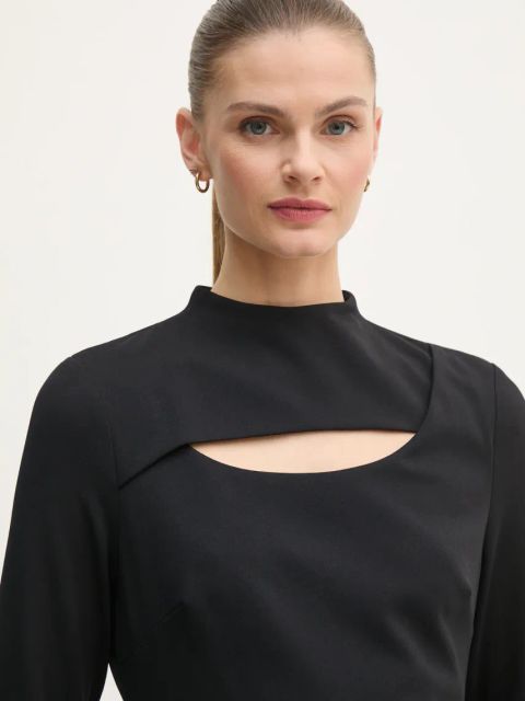 Calvin Klein sukienka kolor czarny mini prosta K20K207894