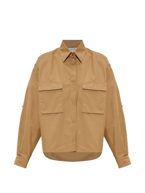 Max Mara flap-pocket cotton shirt - Neutrals - zdjęcie produktu nr 1