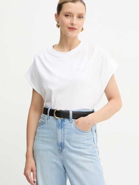 BOSS Orange t-shirt bawełniany damski kolor biały 50547799 - zdjęcie produktu nr 1