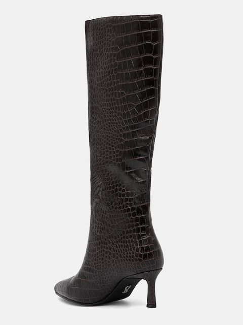 Steve Madden kozaki skórzane Lavan damskie kolor brązowy na szpilce 11003290 - zdjęcie produktu nr 2