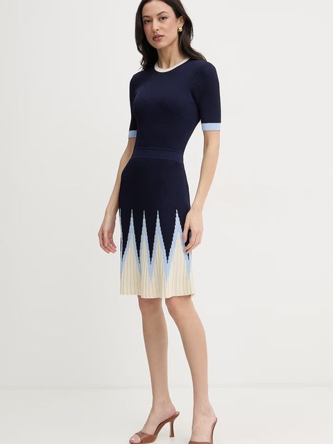 Silvian Heach sukienka sweterkowa z wiskozy ALLANDI - zdjęcie produktu nr 1