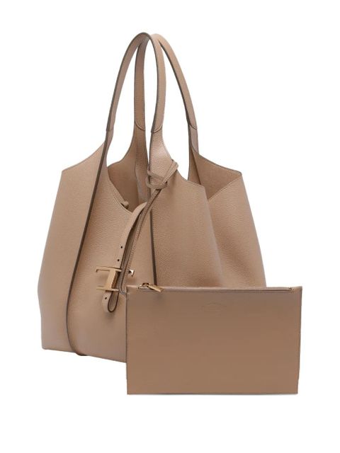 Tod's T timeless tote bag - Brown