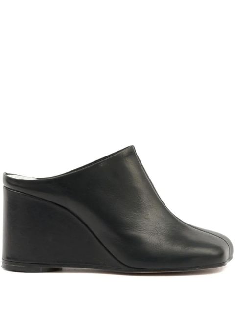 MM6 Maison Margiela leather mules - Black - zdjęcie produktu nr 1