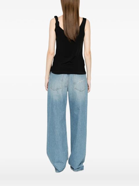 Blumarine tie-detail top - Black