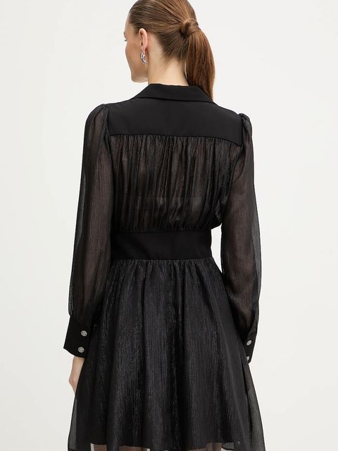 Morgan sukienka kolor czarny mini rozkloszowana ROPLAM - zdjęcie produktu nr 2