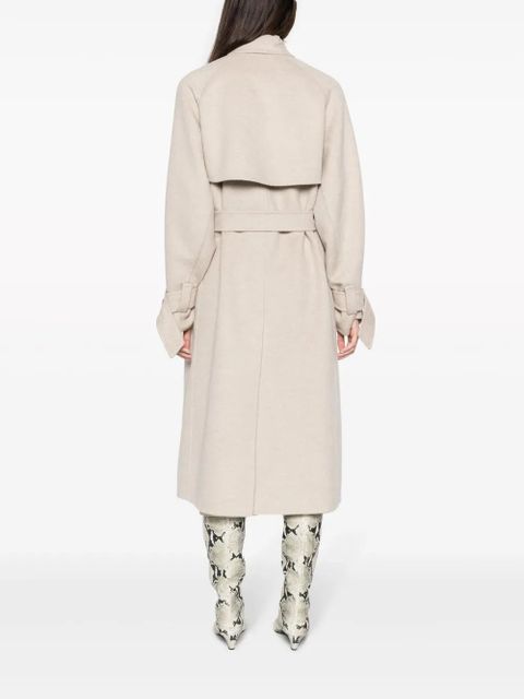 Max Mara belted-waist cashmere coat - Neutrals