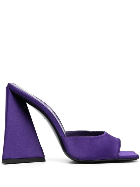 The Attico Devon 115mm satin sandals - Purple - zdjęcie produktu nr 1