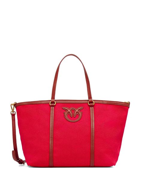 PINKO medium Shopper logo-plaque tote bag - Red - zdjęcie produktu nr 1