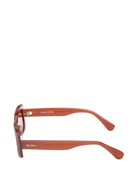 Max Mara Eyewear rectangle-frame sunglasses - Orange