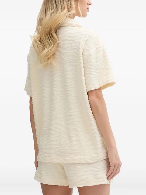 MC2 Saint Barth wave-textured shirt - White - zdjęcie produktu nr 2