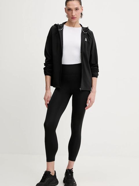 adidas Performance legginsy sportowe damskie kolor czarny gładkie JY4815 - zdjęcie produktu nr 2