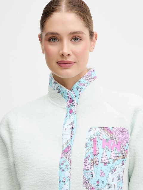 Helly Hansen bluza polarowa IMPERIAL damska kolor zielony gładka 63372