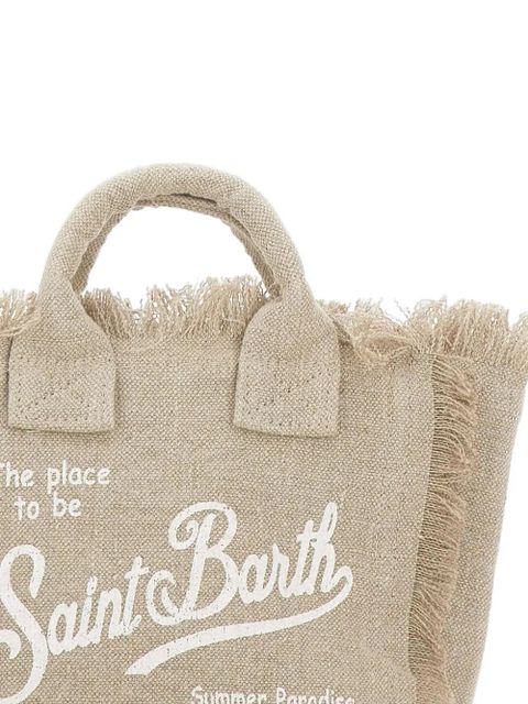 MC2 Saint Barth mini Vanity fringe-trim tote bag - Neutrals