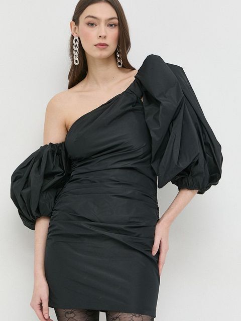 Pinko sukienka kolor czarny mini dopasowana - zdjęcie produktu nr 1