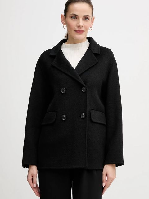 Gaudi płaszcz z dodatkiem wełny kolor czarny 521FD35011 - zdjęcie produktu nr 1