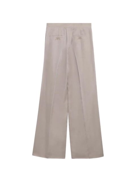 Max Mara pressed-crease silk trousers - Neutrals - zdjęcie produktu nr 2