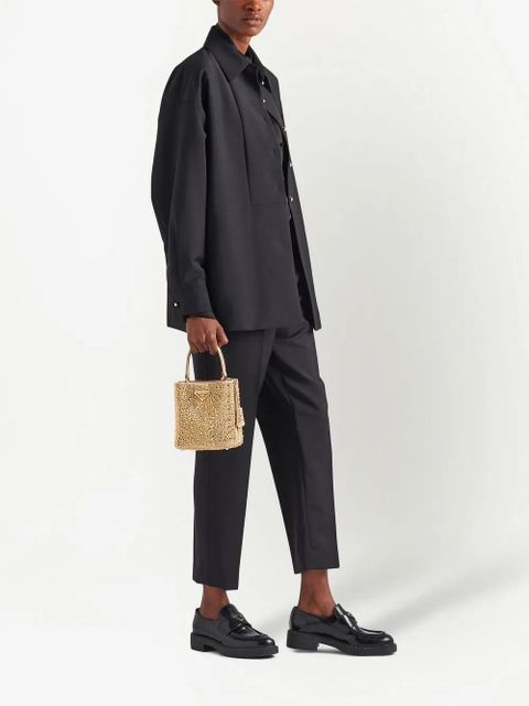 Prada kid-mohair tailored trousers - Black - zdjęcie produktu nr 2