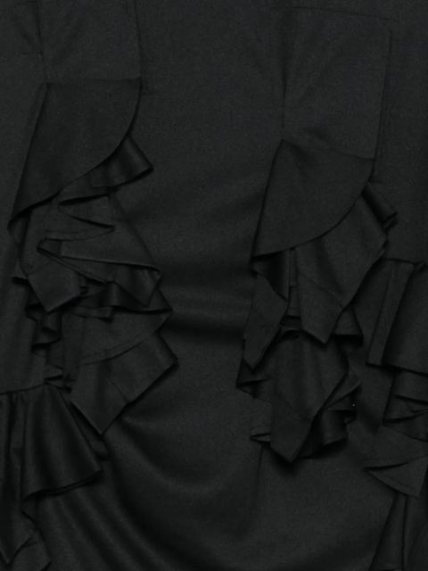 Comme Des Garçons ruffled long-sleeve T-shirt - Black