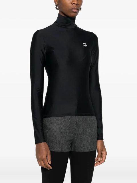 Coperni long-sleeved high-neck top - Black - zdjęcie produktu nr 2
