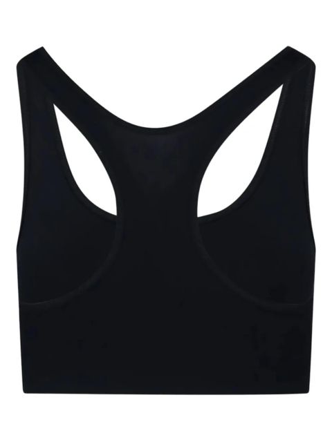 Jil Sander racer-back logo top - Black