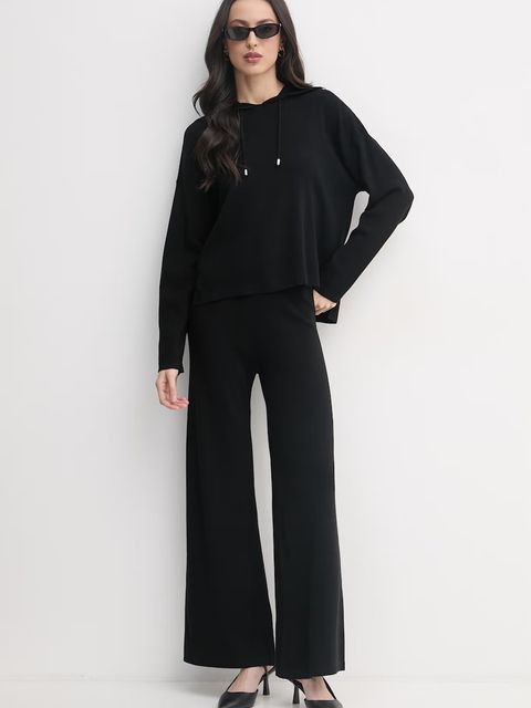 United Colors of Benetton bluza z kapturem damska z wiskozą - zdjęcie produktu nr 1