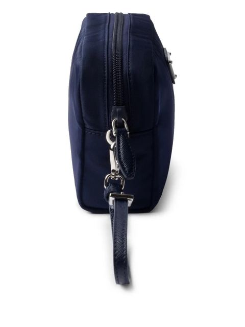 Prada logo-plaque make up bag - Blue - zdjęcie produktu nr 2