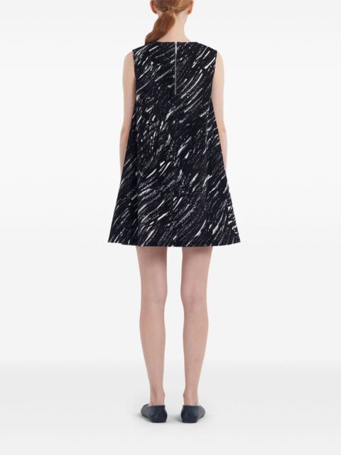 Marni abstract mini dress - Black