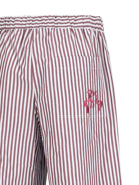 The Attico striped drawstring trousers - Red