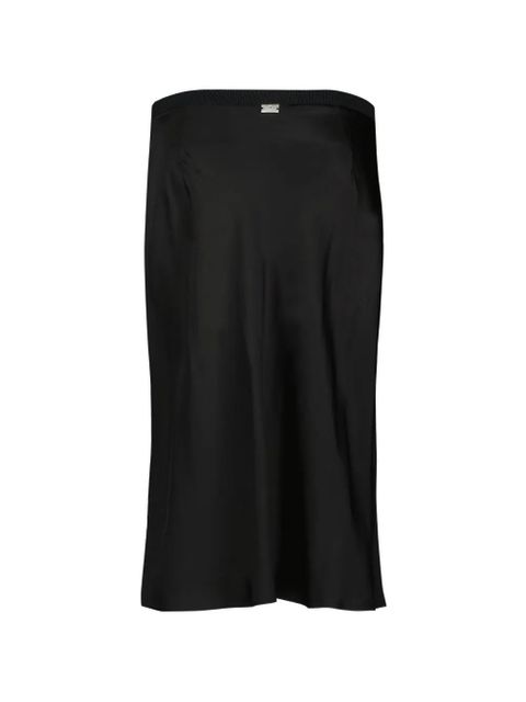 AMI Paris Ami de Coeur midi skirt - Black
