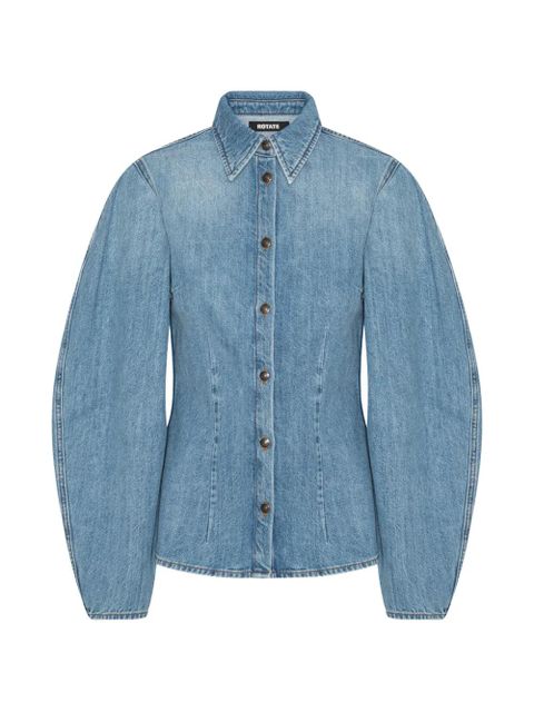ROTATE BIRGER CHRISTENSEN denim shirt - Blue - zdjęcie produktu nr 1