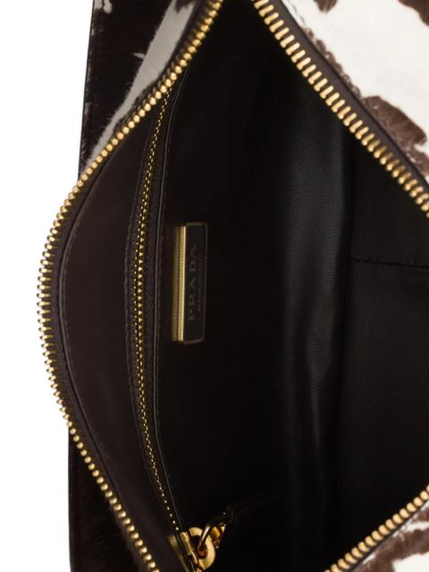 Prada medium Aimèe printed shoulder bag - White