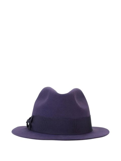 Loro Piana cashmere felt fedora hat - Purple - zdjęcie produktu nr 1