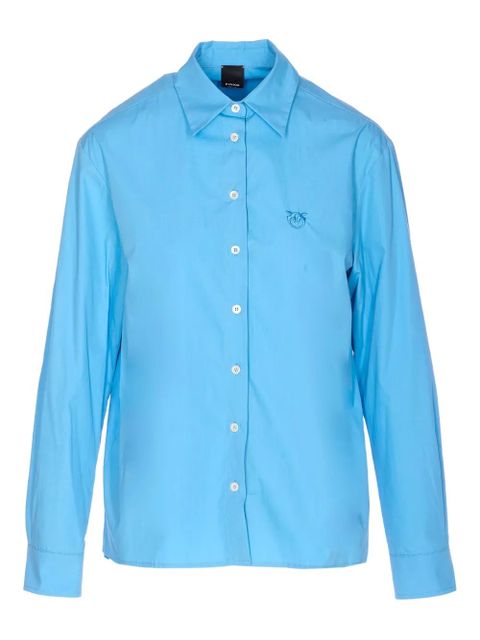 PINKO embroidered logo shirt - Blue - zdjęcie produktu nr 1