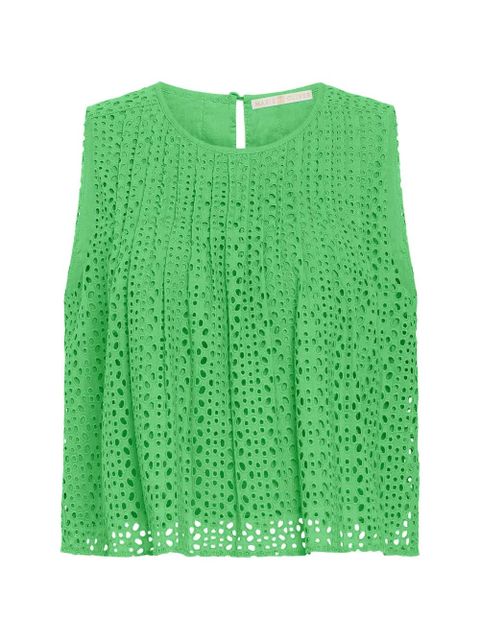 Marie Oliver Eletta eyelet top - Green - zdjęcie produktu nr 1
