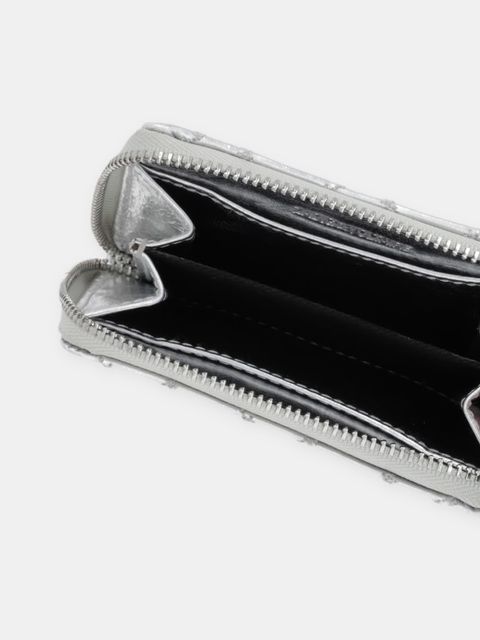 ZADIG&VOLTAIRE portfel skórzany damski kolor srebrny LWSG03721