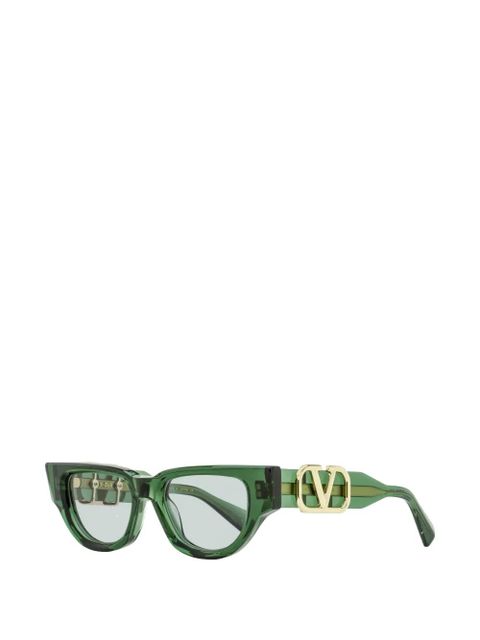 Valentino Garavani V-Due oversized-square sunglasses - Green - zdjęcie produktu nr 2