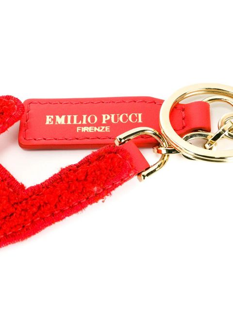 PUCCI textured keyring