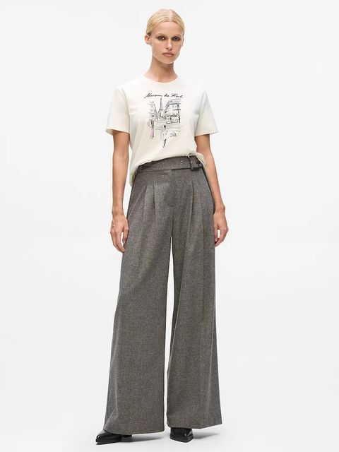 Karl Lagerfeld t-shirt bawełniany damski kolor beżowy A4W17087