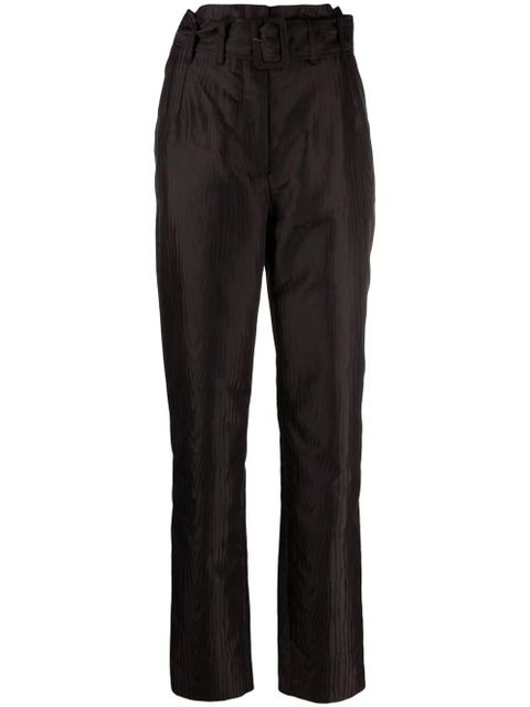 ROTATE BIRGER CHRISTENSEN high-waist belted trousers - Black - zdjęcie produktu nr 1