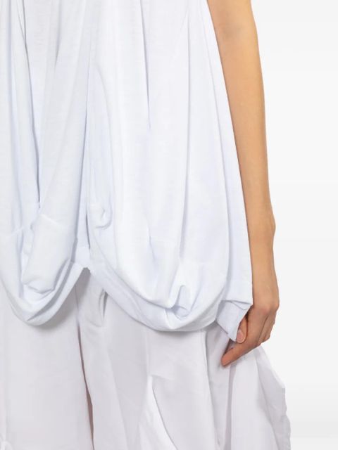 Comme Des Garçons puffball-hem vest - White