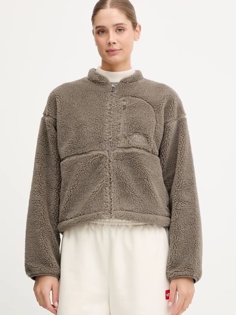 The North Face bluza polarowa TNF Extreme Pile damska kolor brązowy gładka NF0A88ZBBOW1 - zdjęcie produktu nr 1