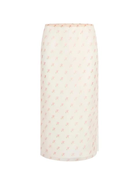 KHAITE silk skirt - Pink - zdjęcie produktu nr 1