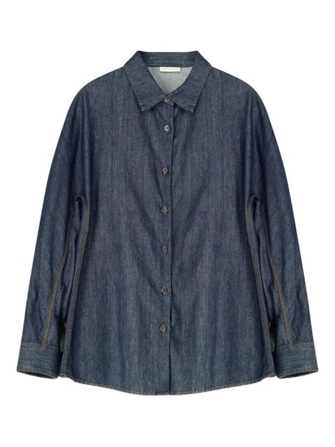 DRIES VAN NOTEN denim cocoon shirt - Blue - zdjęcie produktu nr 1