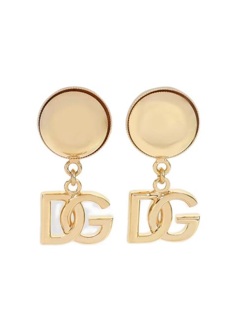 Dolce & Gabbana logo drop earrings - Gold - zdjęcie produktu nr 1