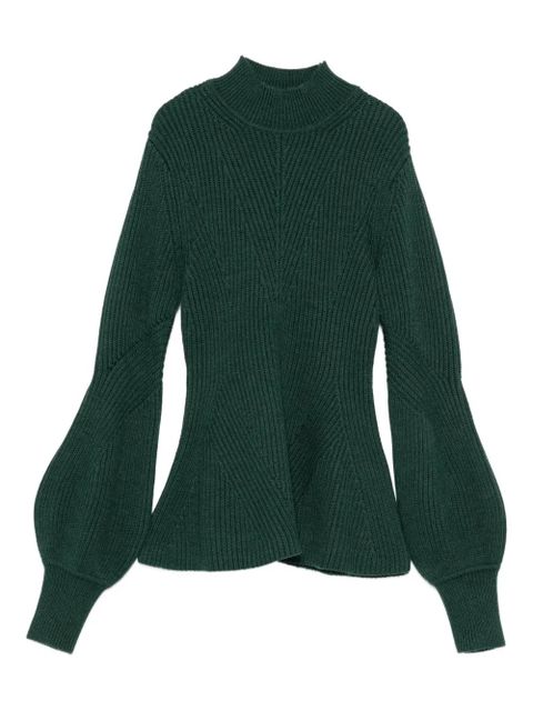ZIMMERMANN Hypnotic ribbed sweater - Green - zdjęcie produktu nr 1