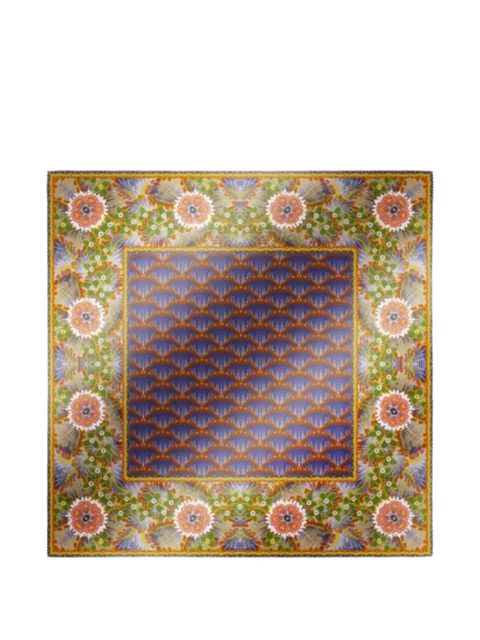 Weekend Max Mara floral patterned scarf - Blue - zdjęcie produktu nr 1