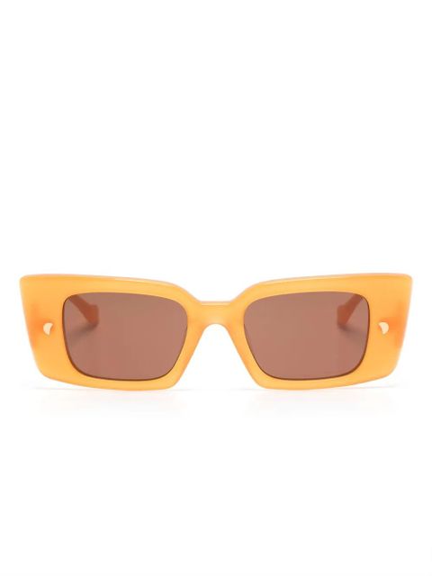 Nanushka Carmel rectangle-frame sunglasses - Orange - zdjęcie produktu nr 1
