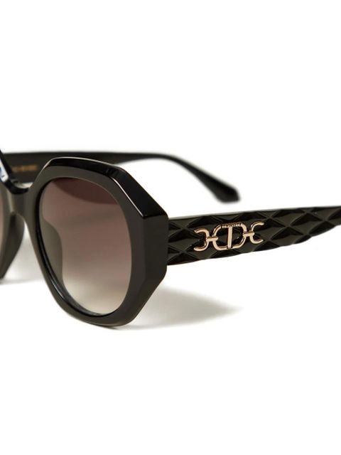 TWINSET geometric-frame sunglasses - Black